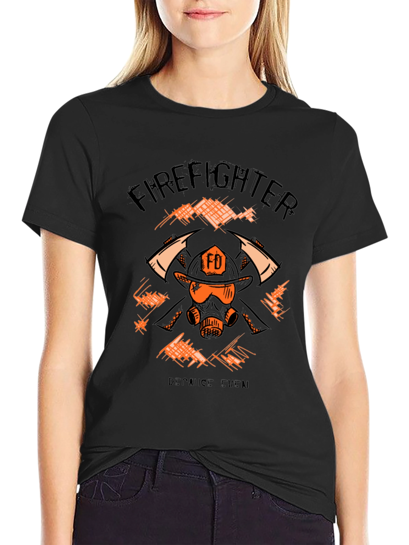 Firefighter Graphic Tee - Courage Under Fire