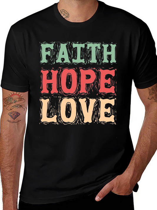 Faith Hope Love Graphic T-Shirt