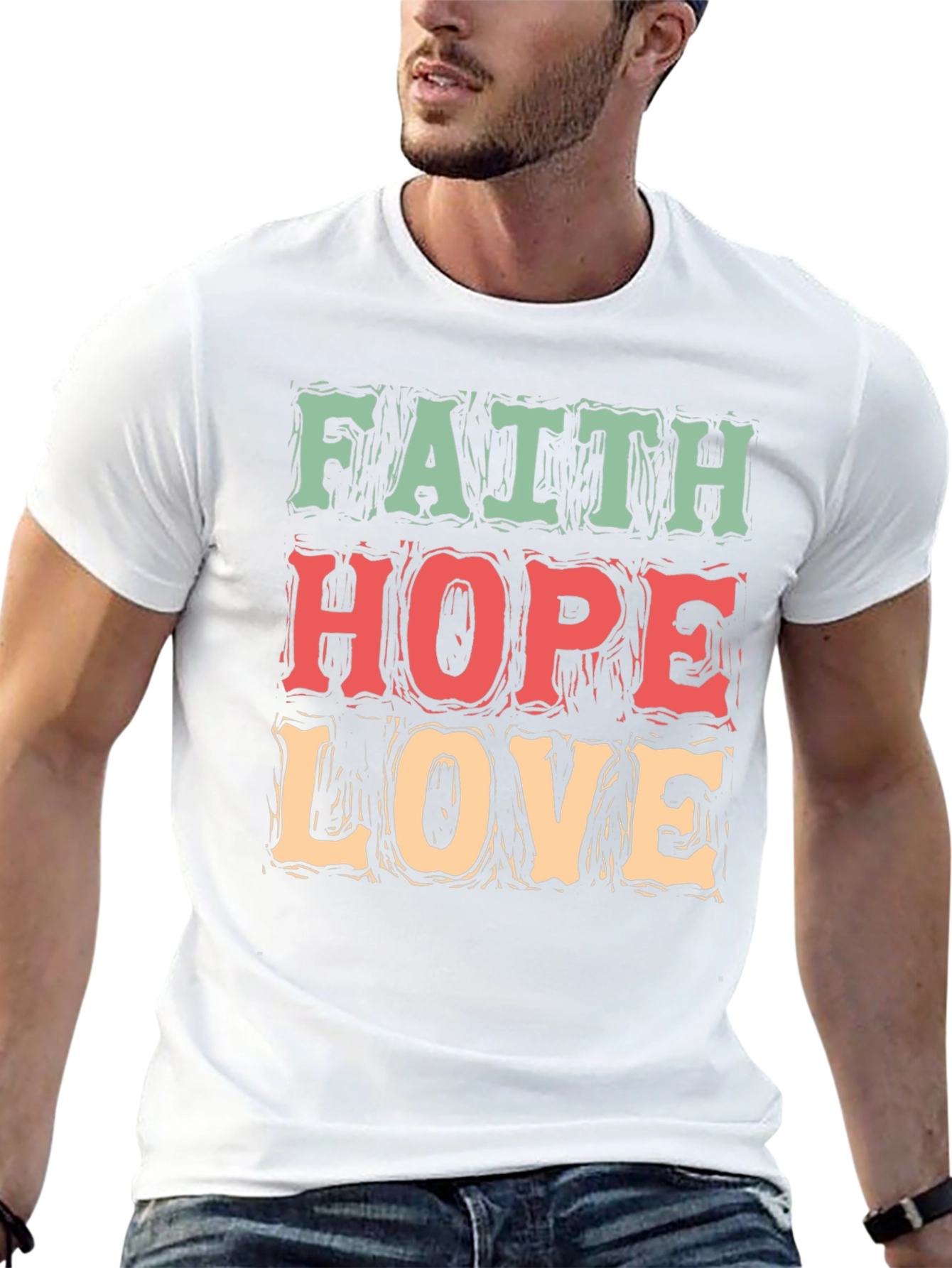 Faith Hope Love Graphic T-Shirt