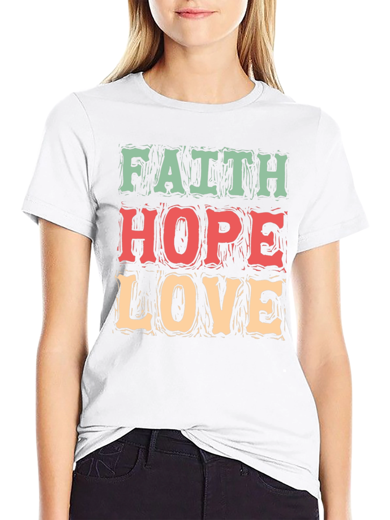 Faith Hope Love Graphic T-Shirt