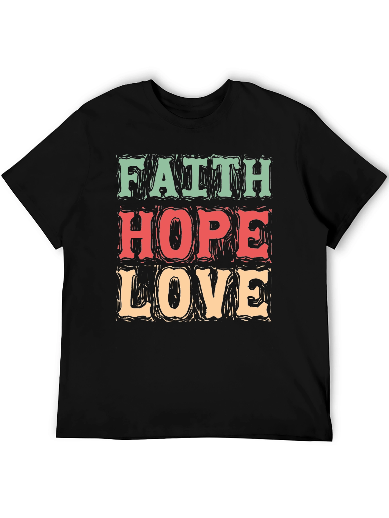 Faith Hope Love Graphic T-Shirt