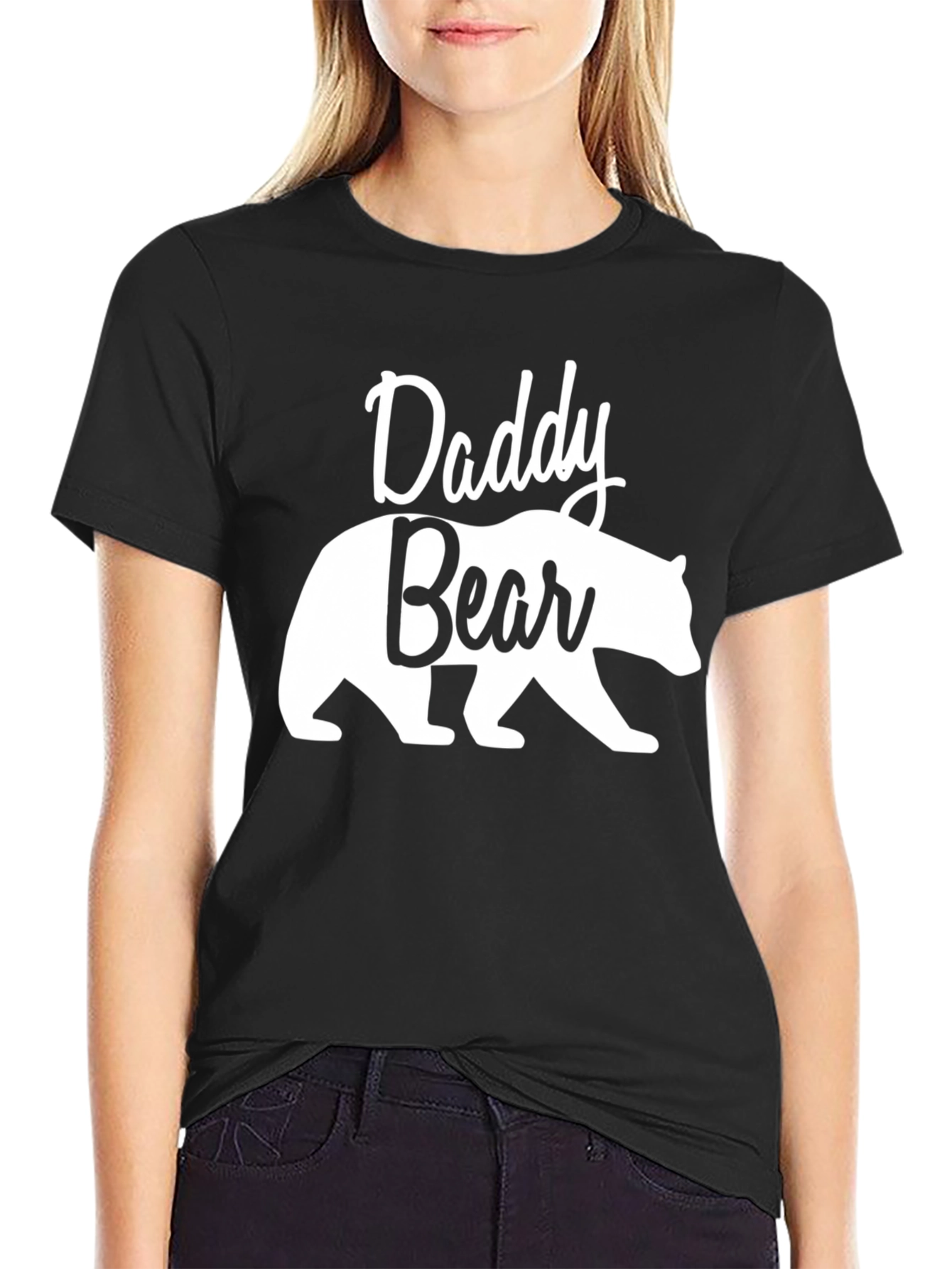Daddy Bear T-Shirt - Black Graphic Tee