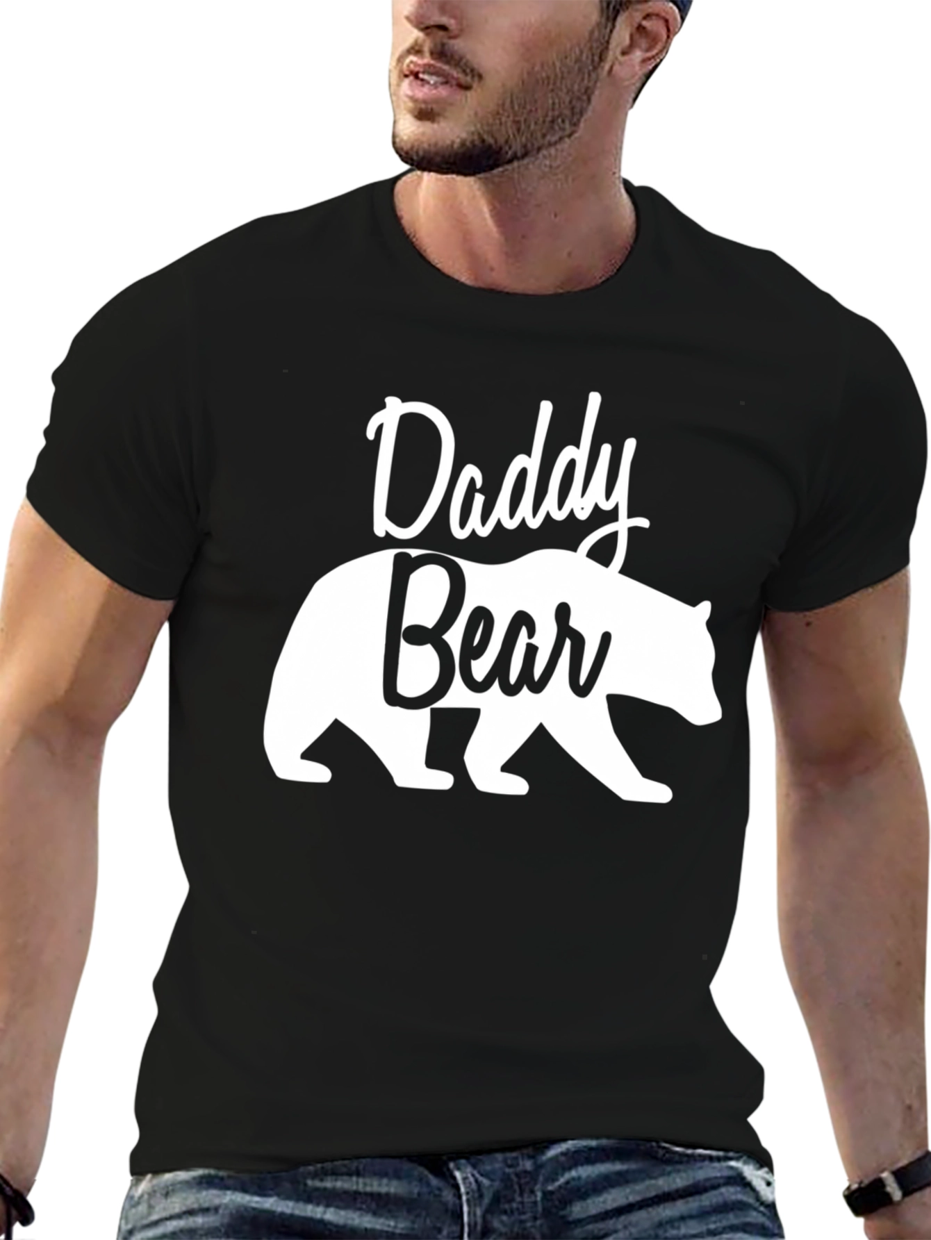 Daddy Bear T-Shirt - Black Graphic Tee