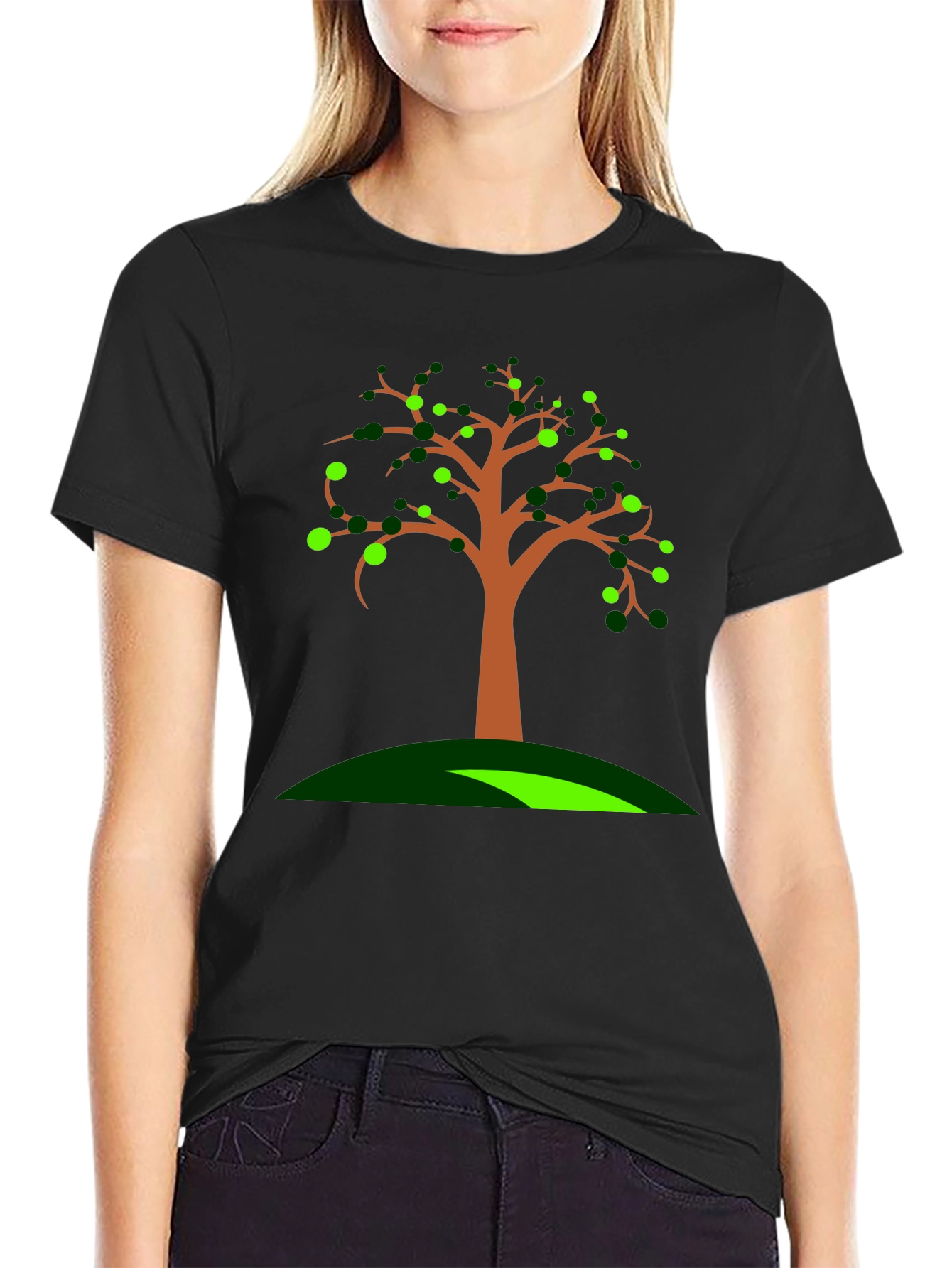 Nature Tree Graphic Print T-Shirt - Stylish Casual Wear