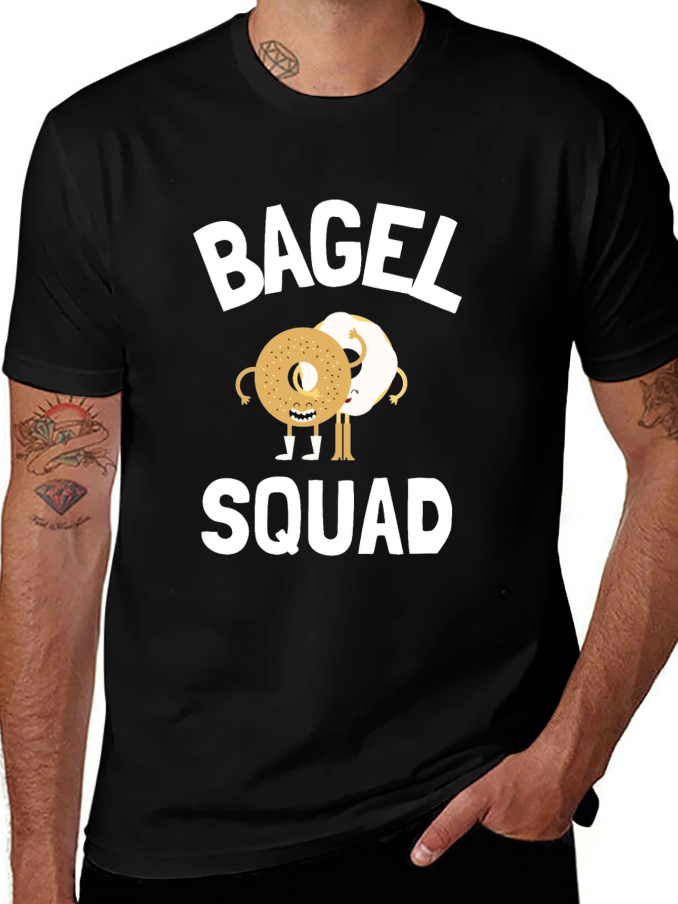 Bagel Squad Graphic Tee - Funny Foodie T-Shirt