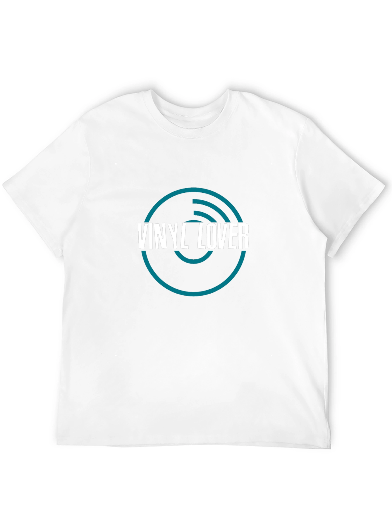Vinyl Lover Graphic Tee - Black Cotton T-Shirt