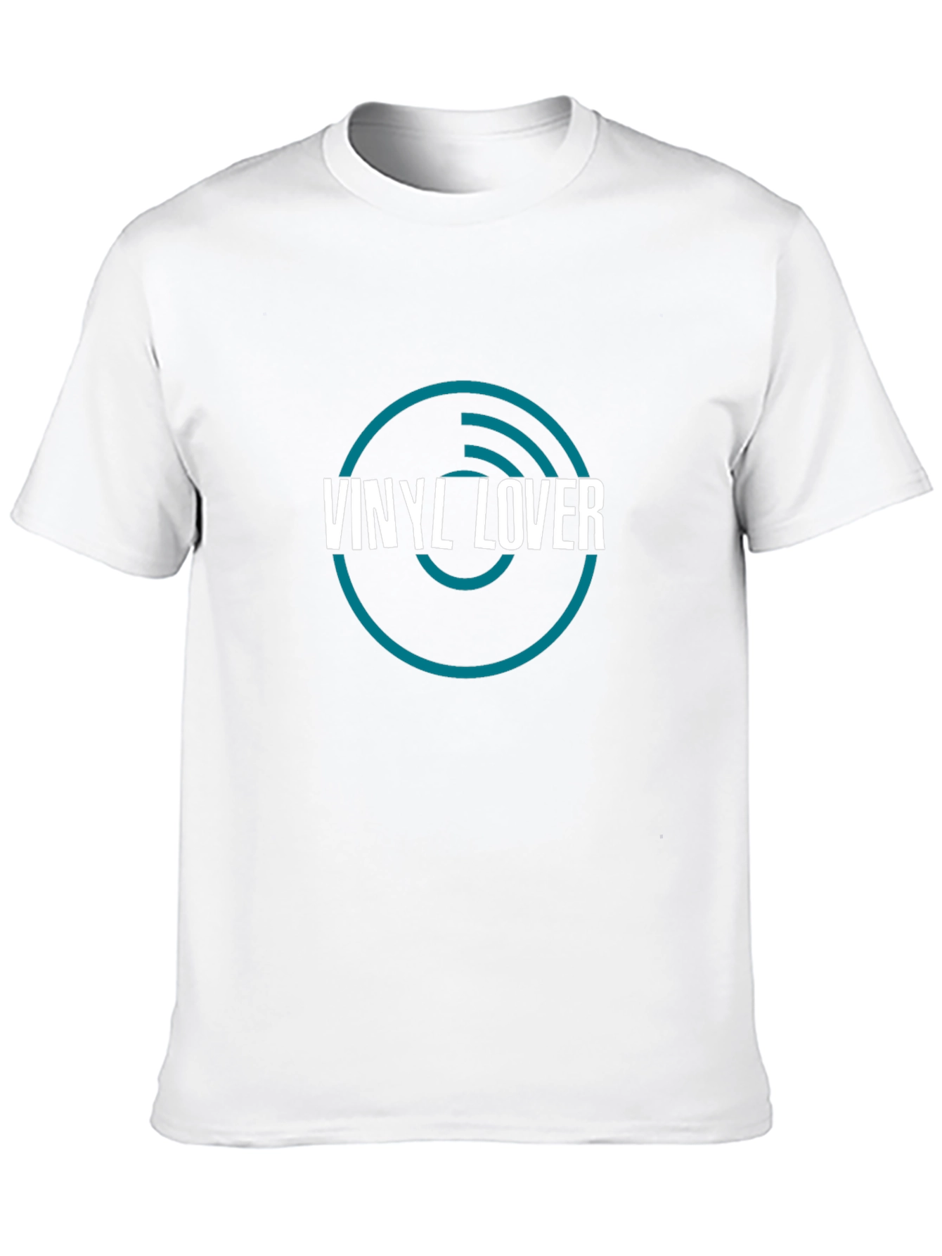 Vinyl Lover Graphic Tee - Black Cotton T-Shirt