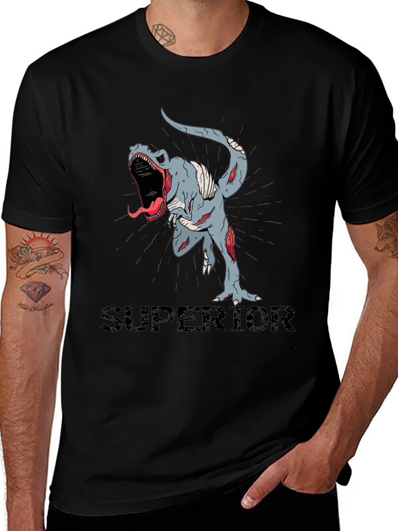 Zombie Dinosaur Superior T-Shirt