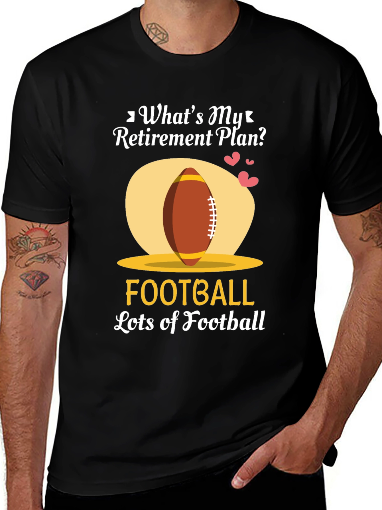 Funny Football Retirement Plan T-Shirt