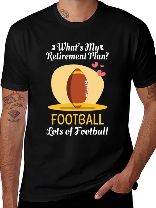 Funny Football Retirement Plan T-Shirt