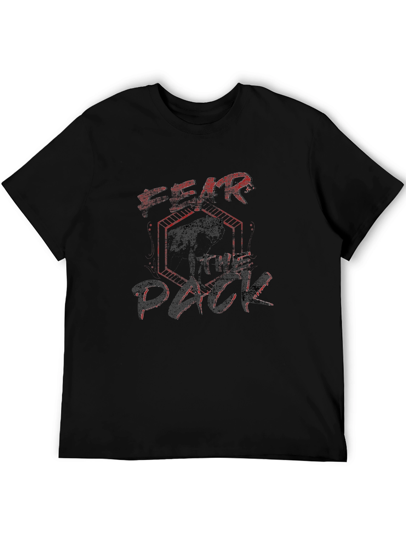 Fear the Pack Graphic T-Shirt - Black
