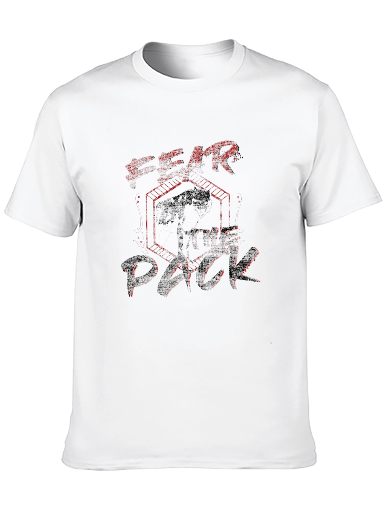 Fear the Pack Graphic T-Shirt - Black