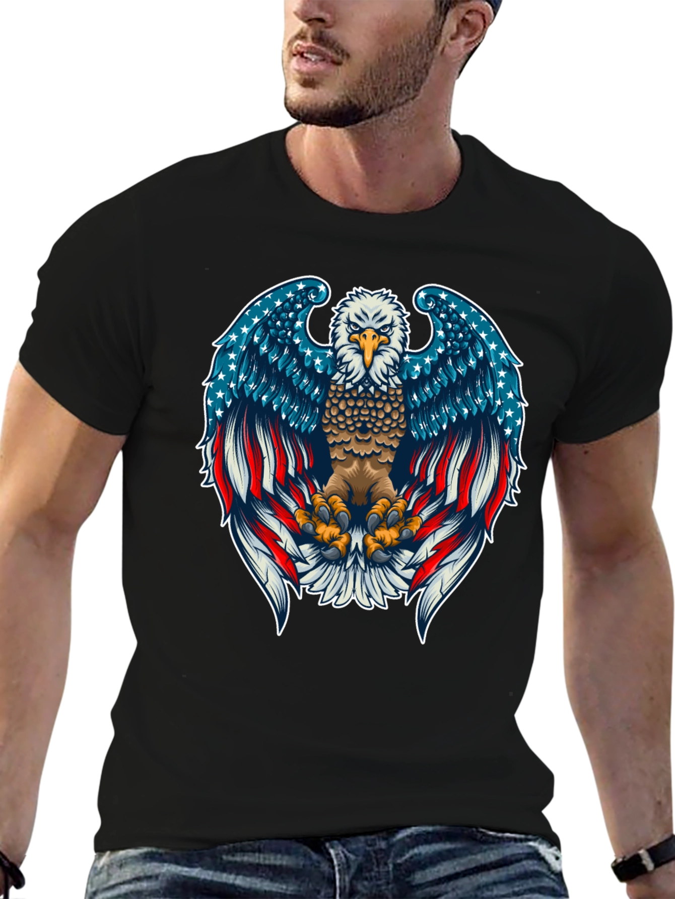 American Eagle Graphic Tee - Patriotic Style