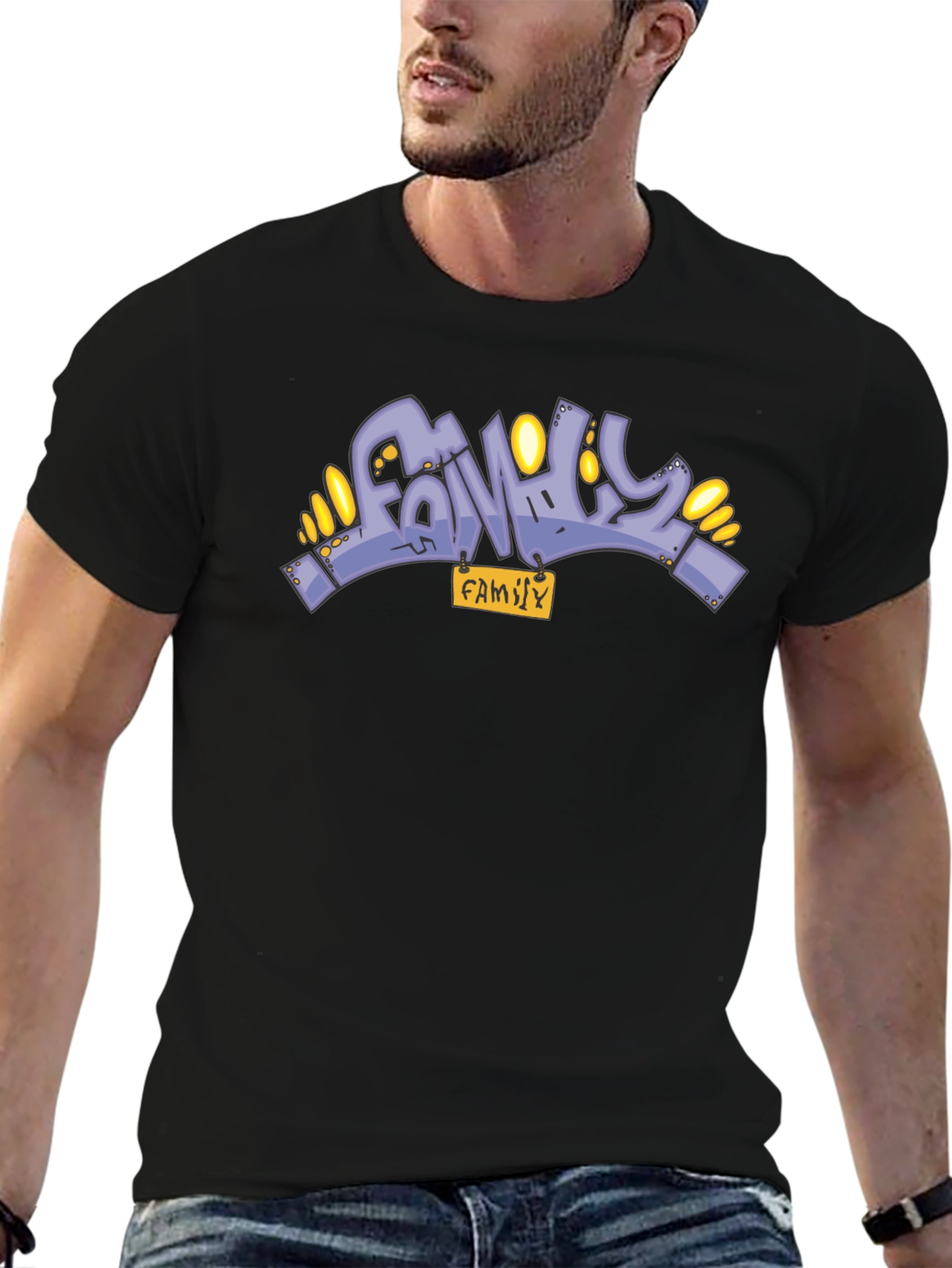 Family Graffiti Graphic T-Shirt - Unisex Cotton Tee