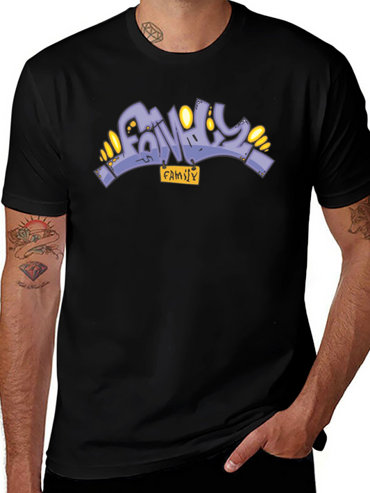 Family Graffiti Graphic T-Shirt - Unisex Cotton Tee