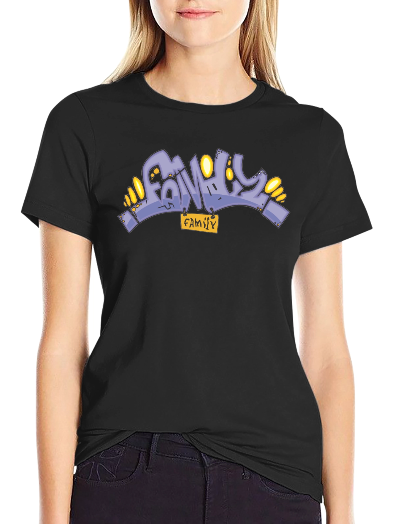 Family Graffiti Graphic T-Shirt - Unisex Cotton Tee