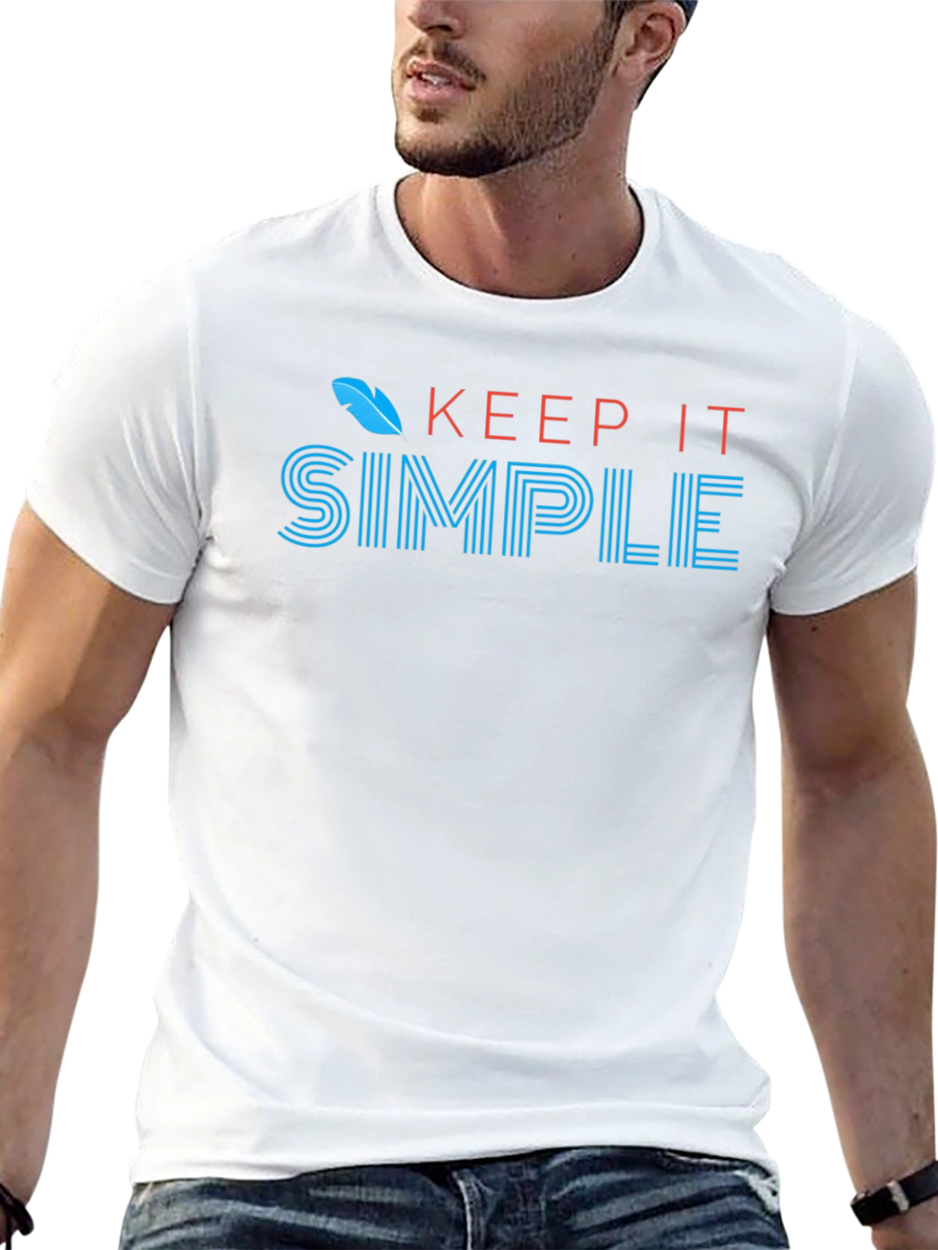 Keep It Simple Graphic T-Shirt - Casual Wear