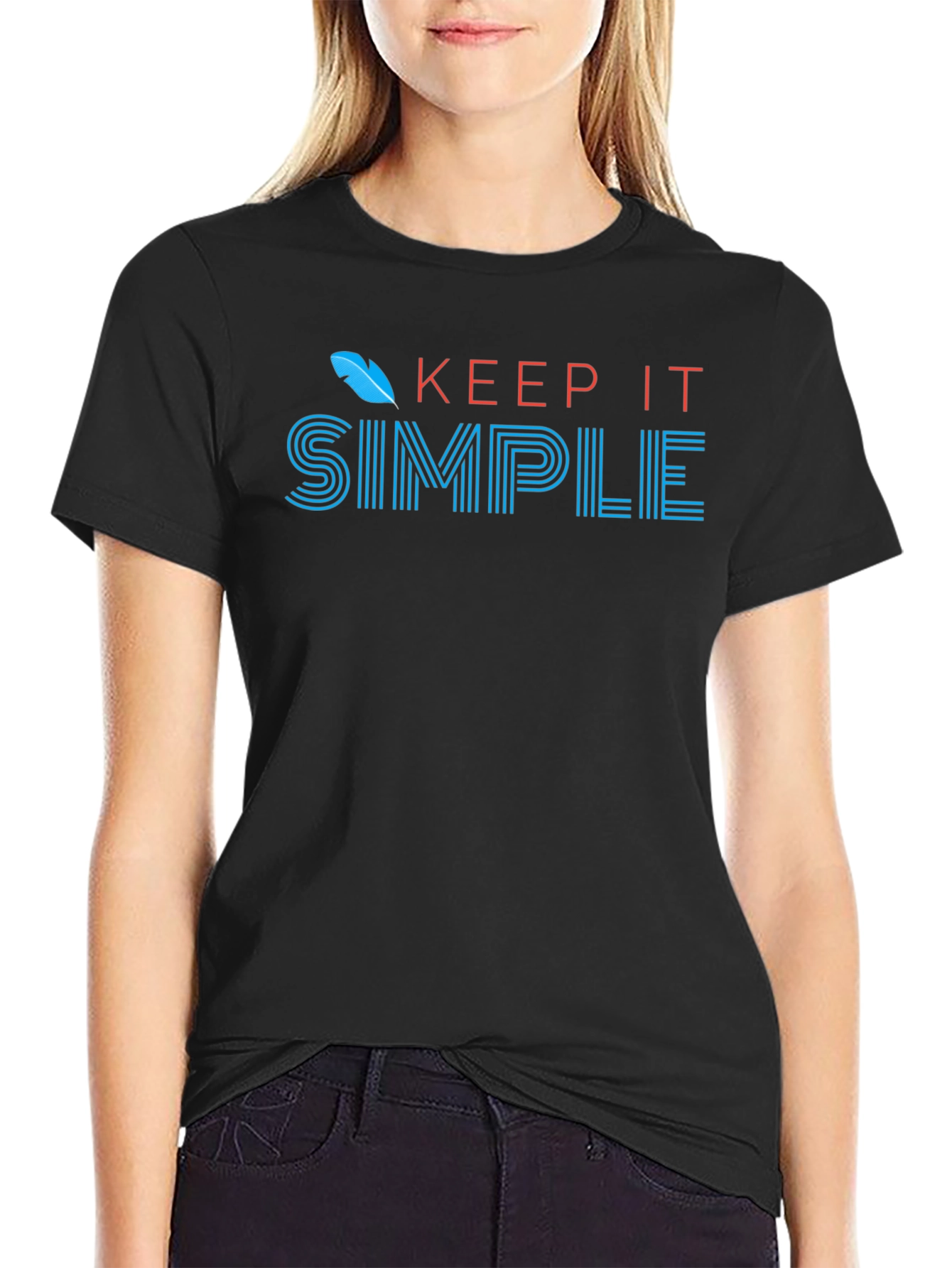 Keep It Simple Graphic T-Shirt - Casual Wear
