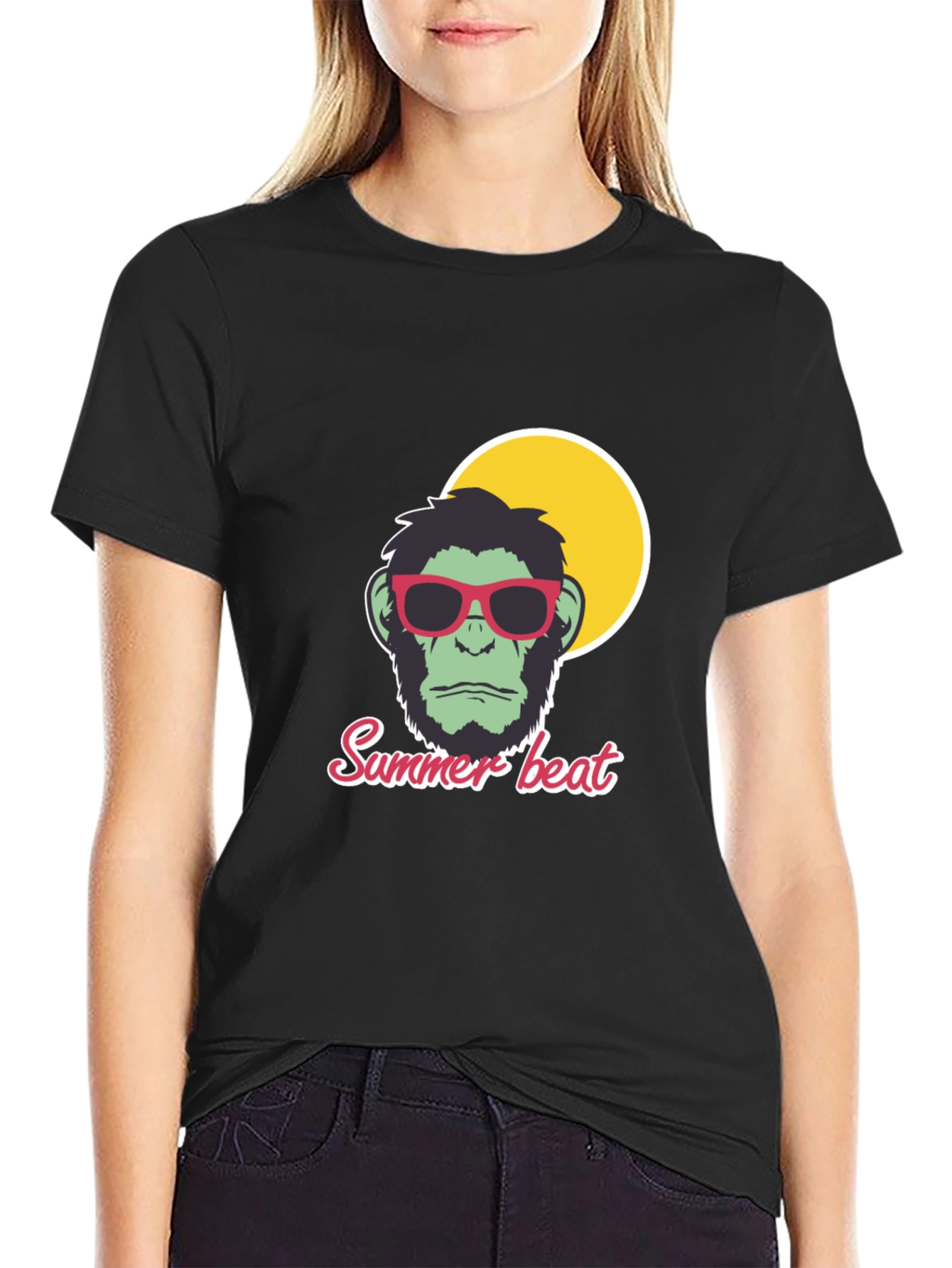 Summer Beat Graphic Tee - Cool Monkey Design