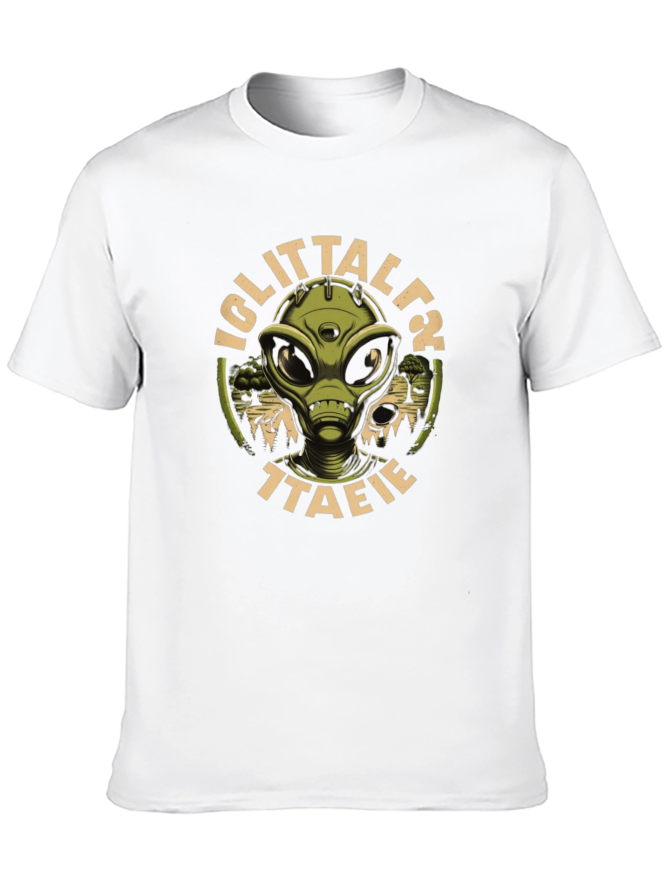 Iglittalt Alien Graphic Black T-Shirt