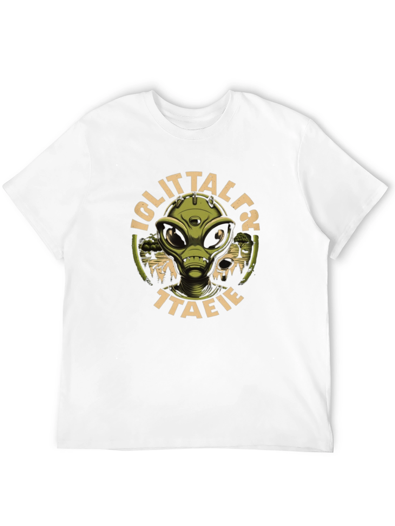 Iglittalt Alien Graphic Black T-Shirt