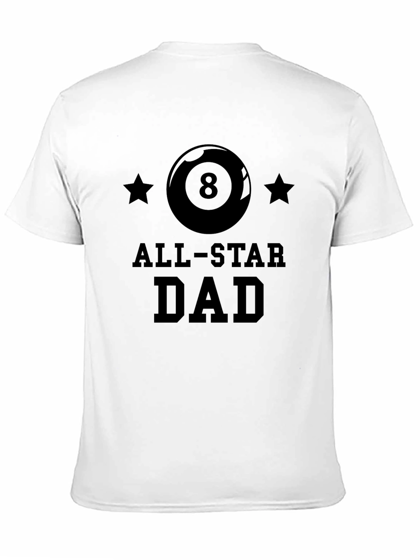 All-Star Dad Black Graphic T-Shirt