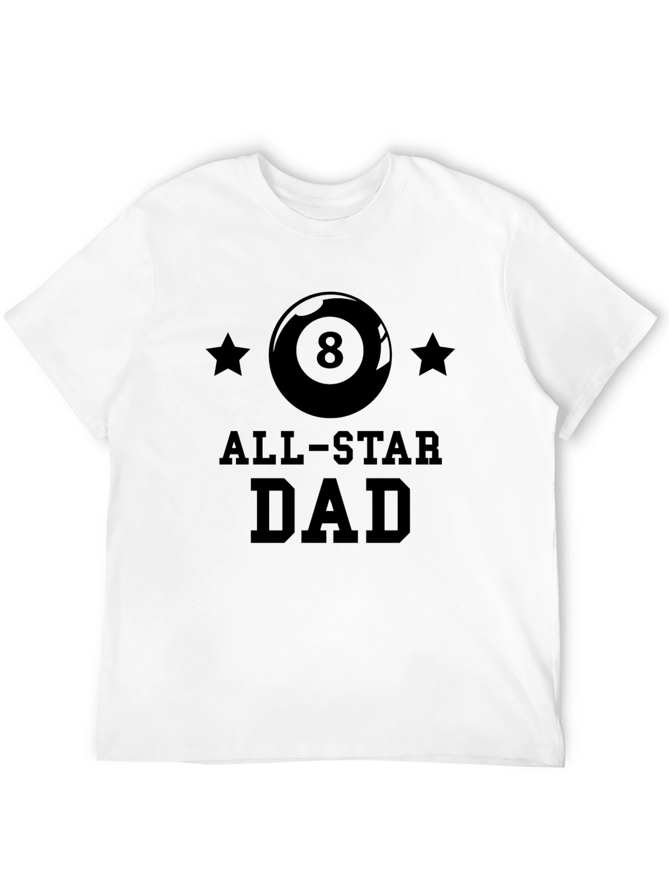 All-Star Dad Black Graphic T-Shirt