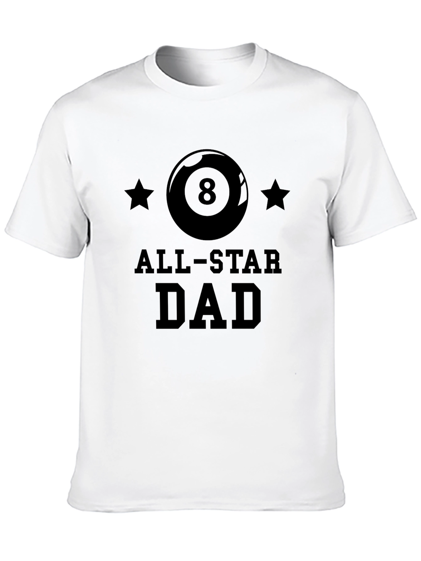 All-Star Dad Black Graphic T-Shirt