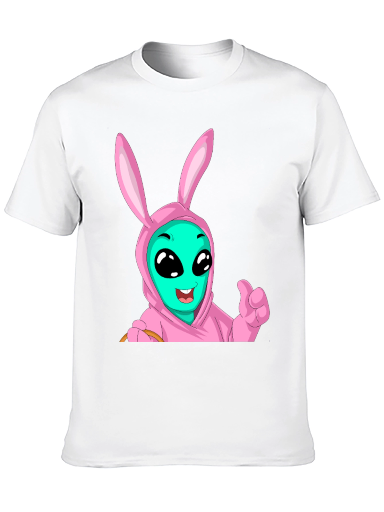 Alien Bunny Graphic T-Shirt - Funny Easter Tee