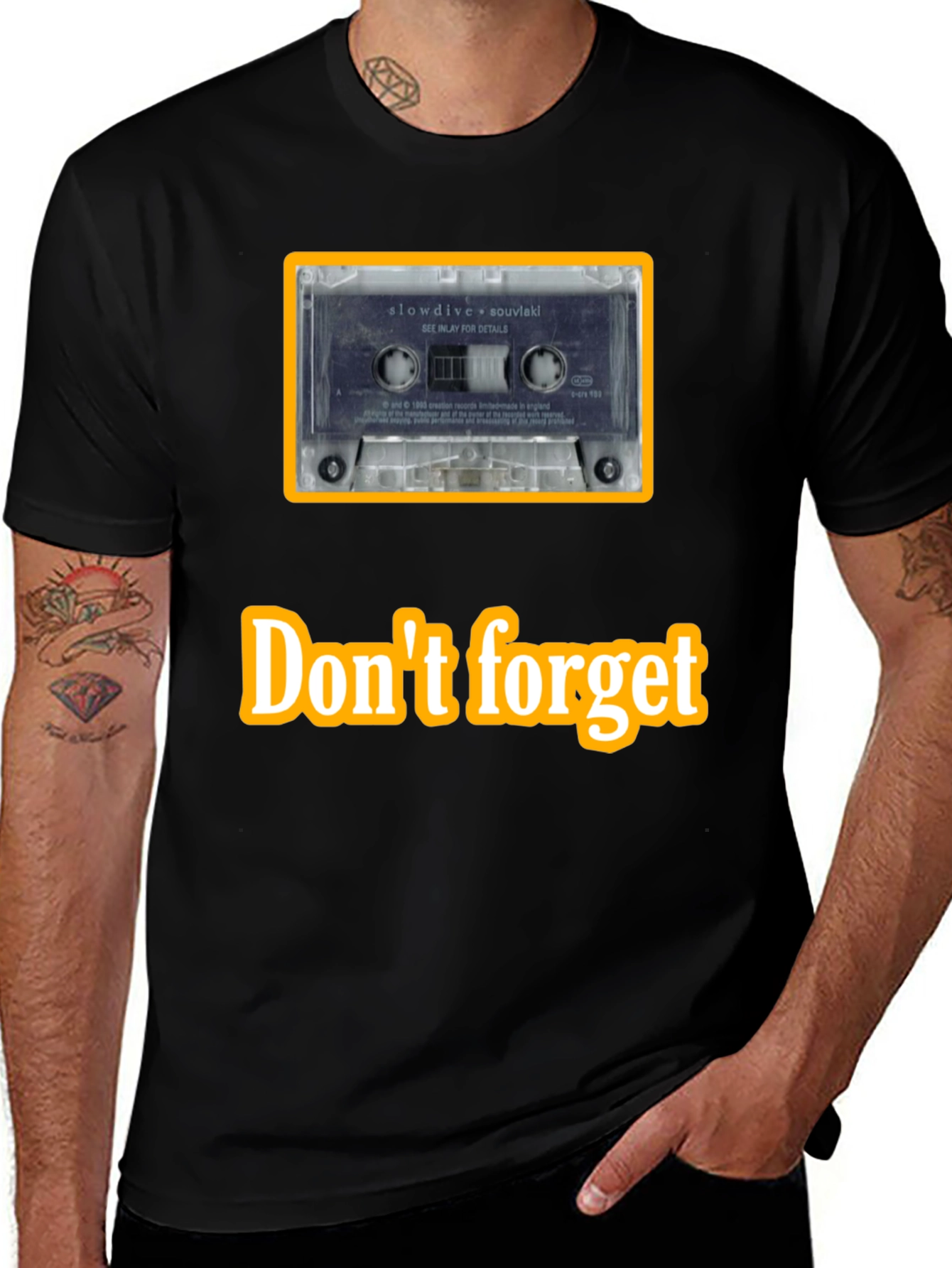 Retro Slowdive Cassette Tee - Music Lover Shirt