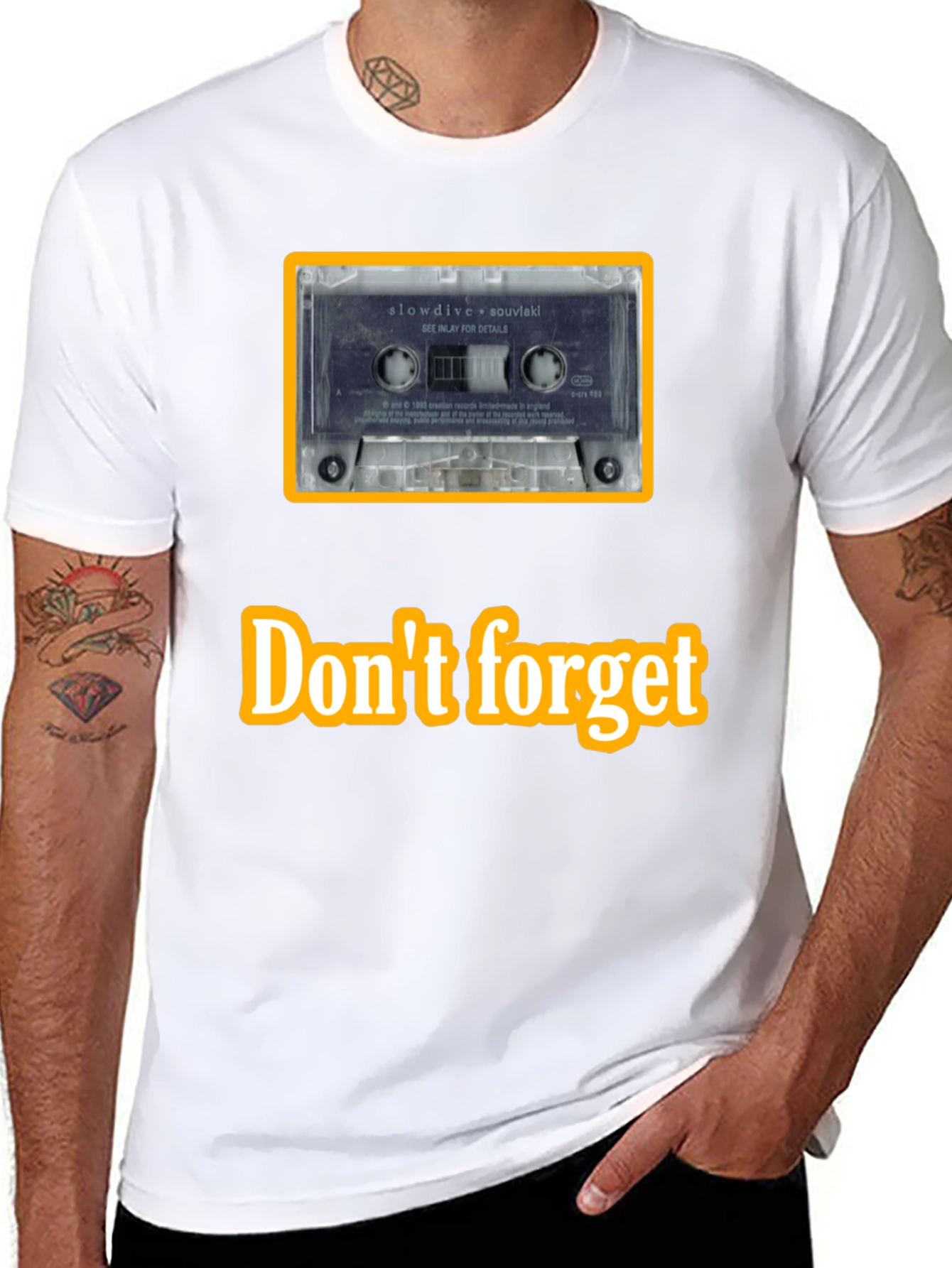 Retro Slowdive Cassette Tee - Music Lover Shirt