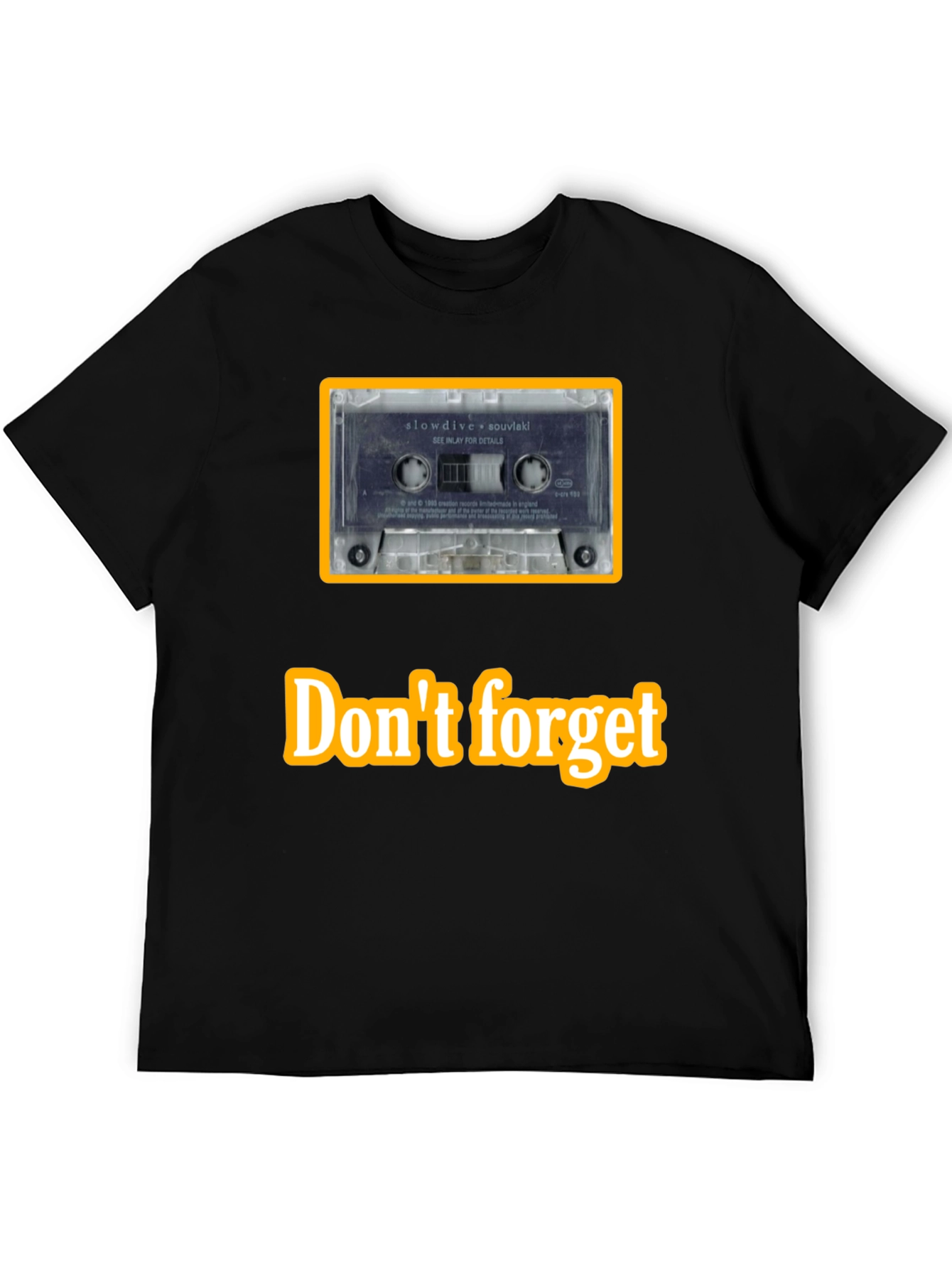 Retro Slowdive Cassette Tee - Music Lover Shirt