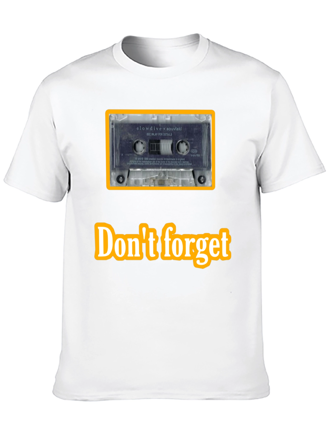 Retro Slowdive Cassette Tee - Music Lover Shirt