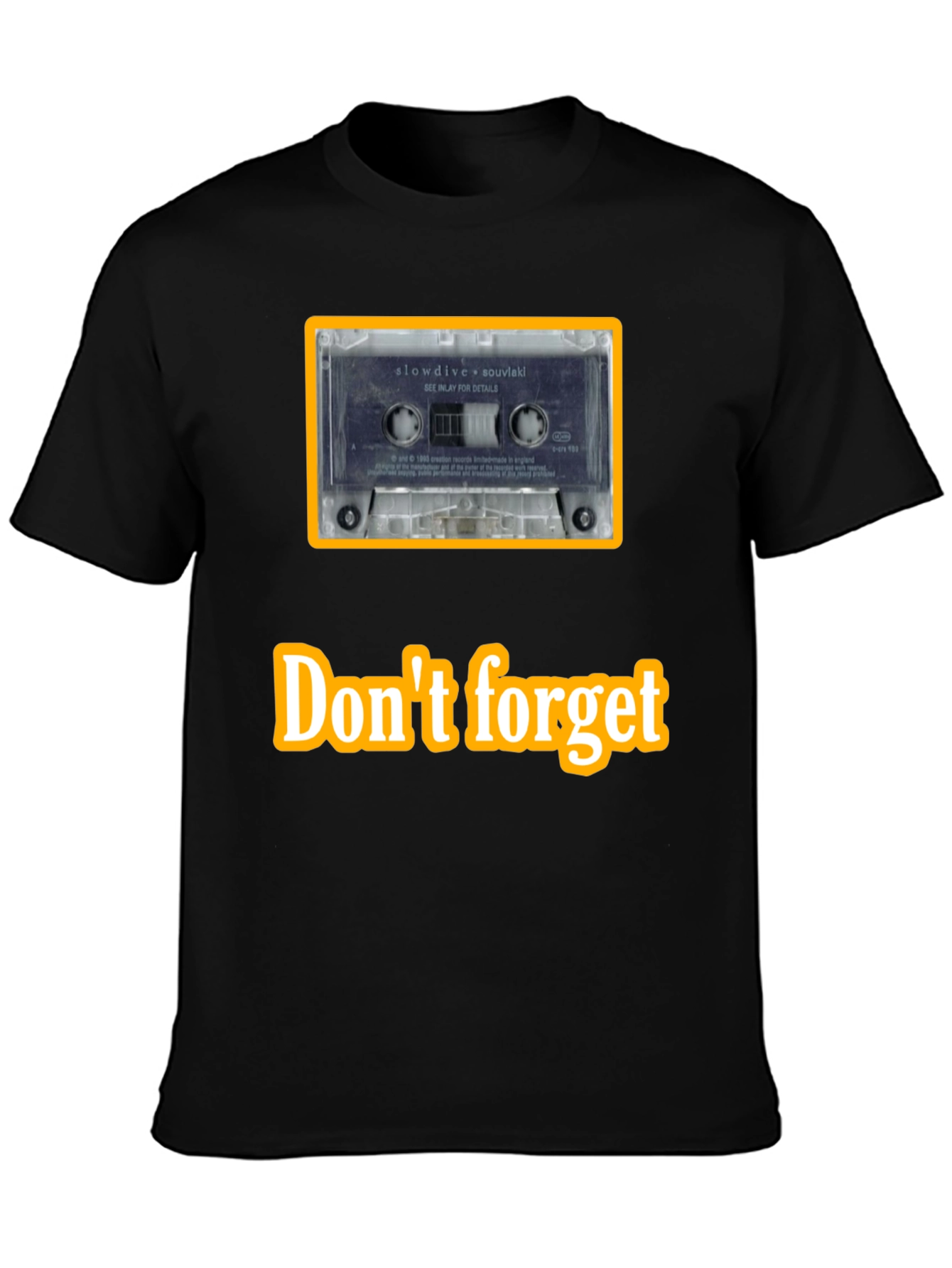 Retro Slowdive Cassette Tee - Music Lover Shirt