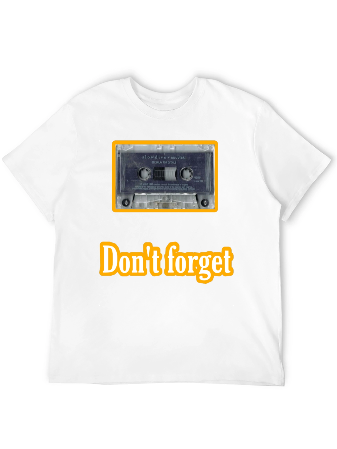 Retro Slowdive Cassette Tee - Music Lover Shirt
