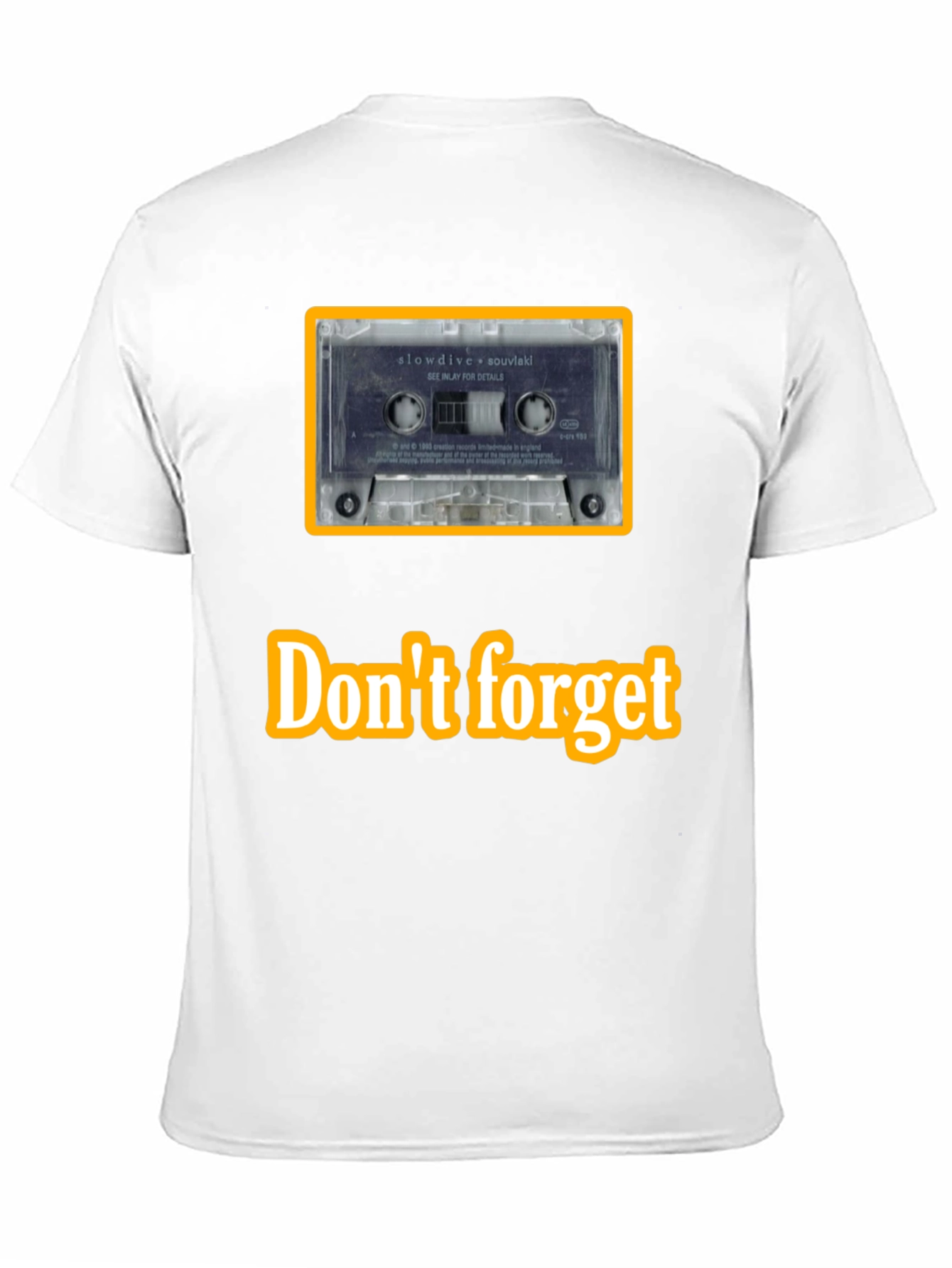 Retro Slowdive Cassette Tee - Music Lover Shirt