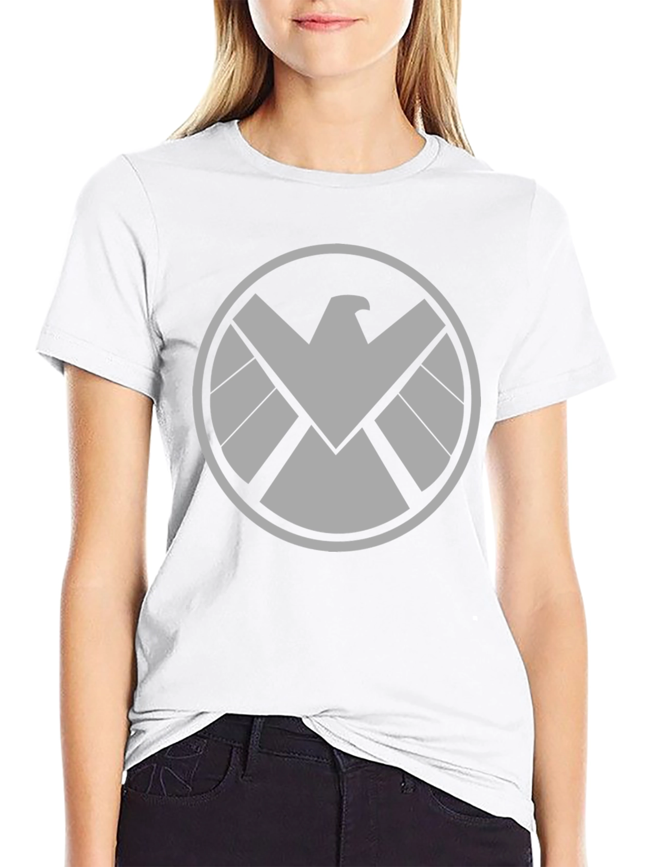 S.H.I.E.L.D. Logo T-Shirt - Black Cotton Blend Graphic Tee