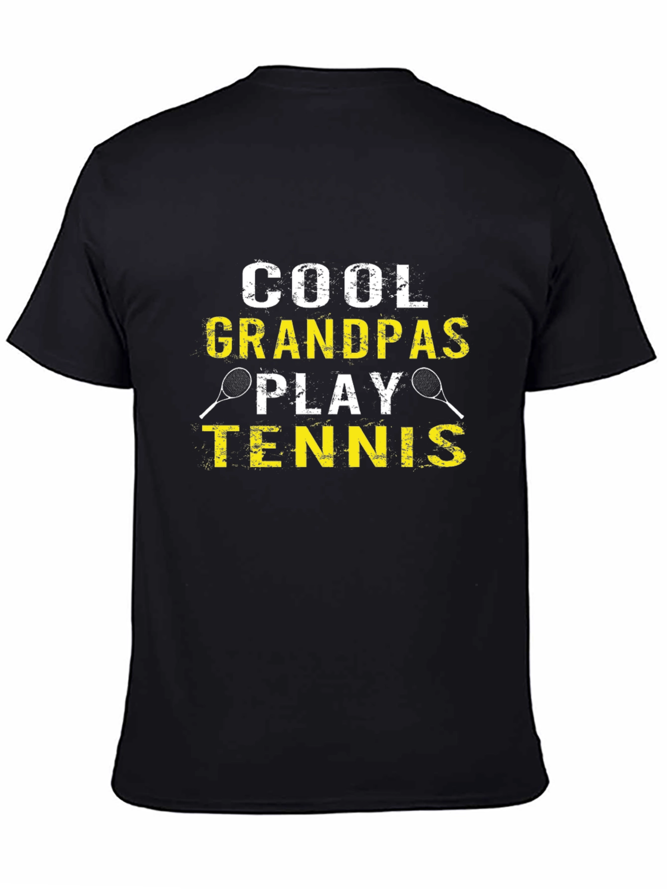 Cool Grandpas Play Tennis Graphic Tee