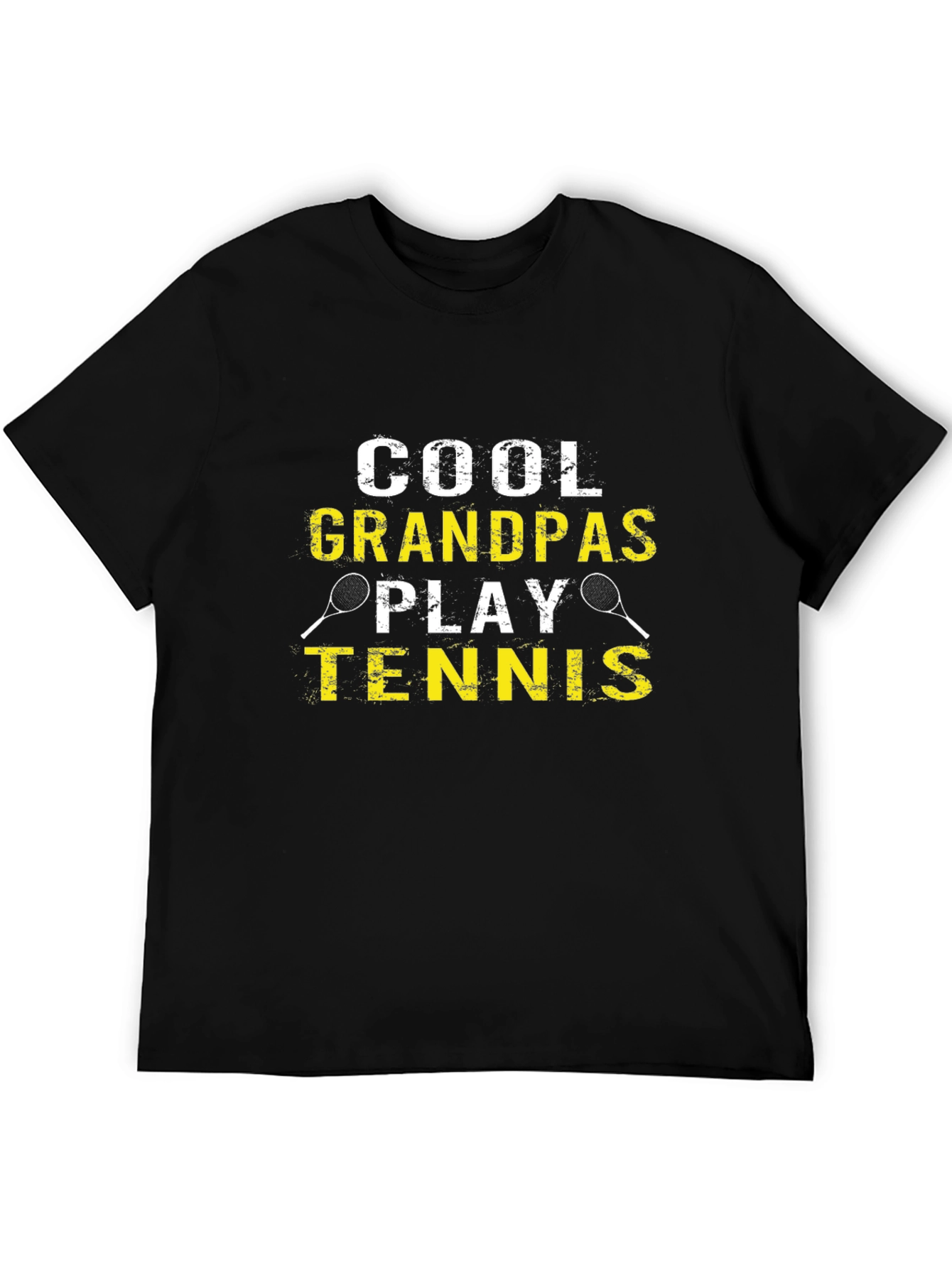 Cool Grandpas Play Tennis Graphic Tee