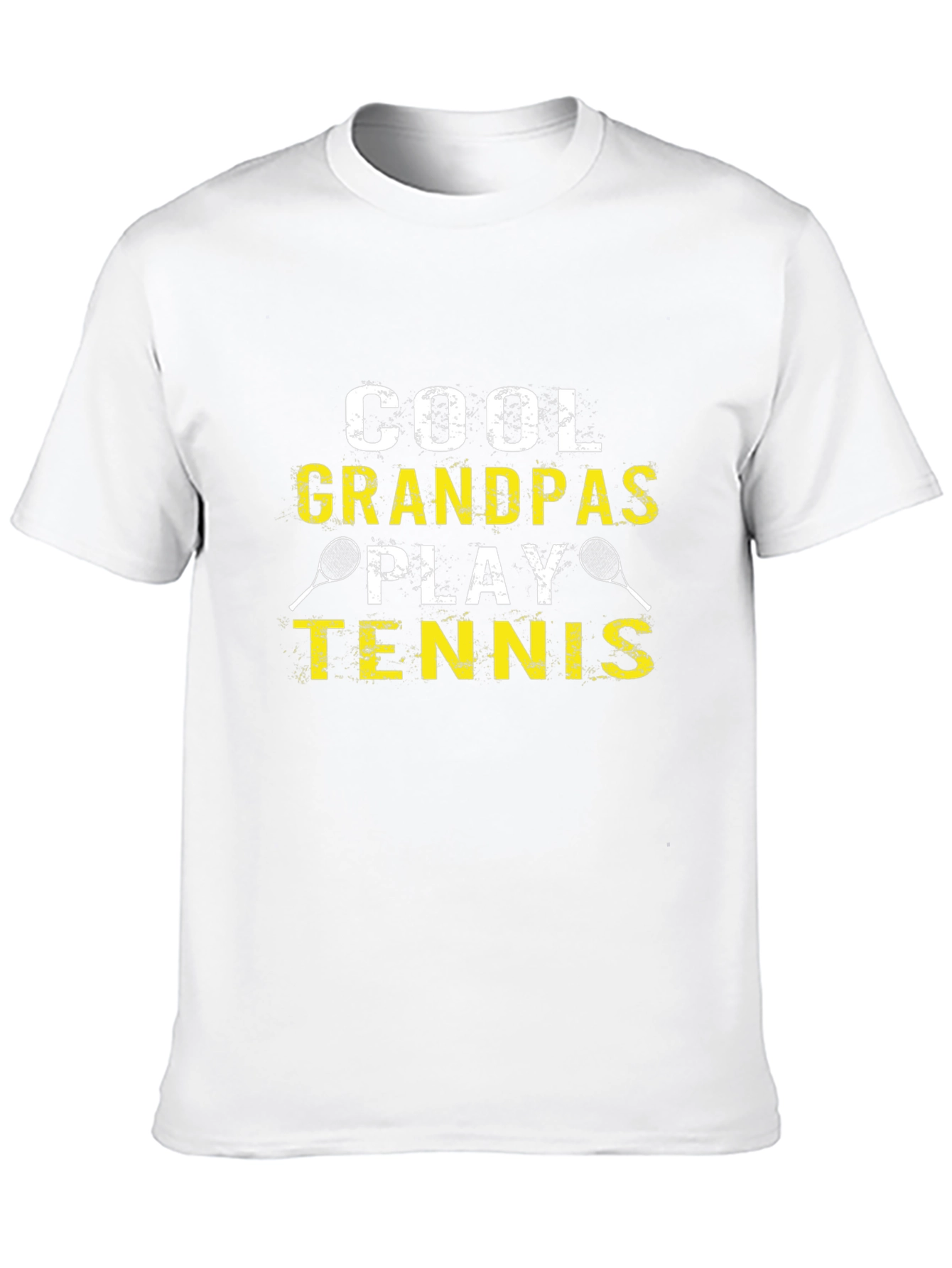 Cool Grandpas Play Tennis Graphic Tee