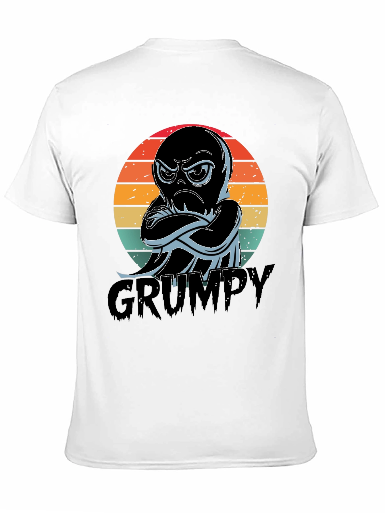 Grumpy Octopus T-Shirt - Mens Black Tee