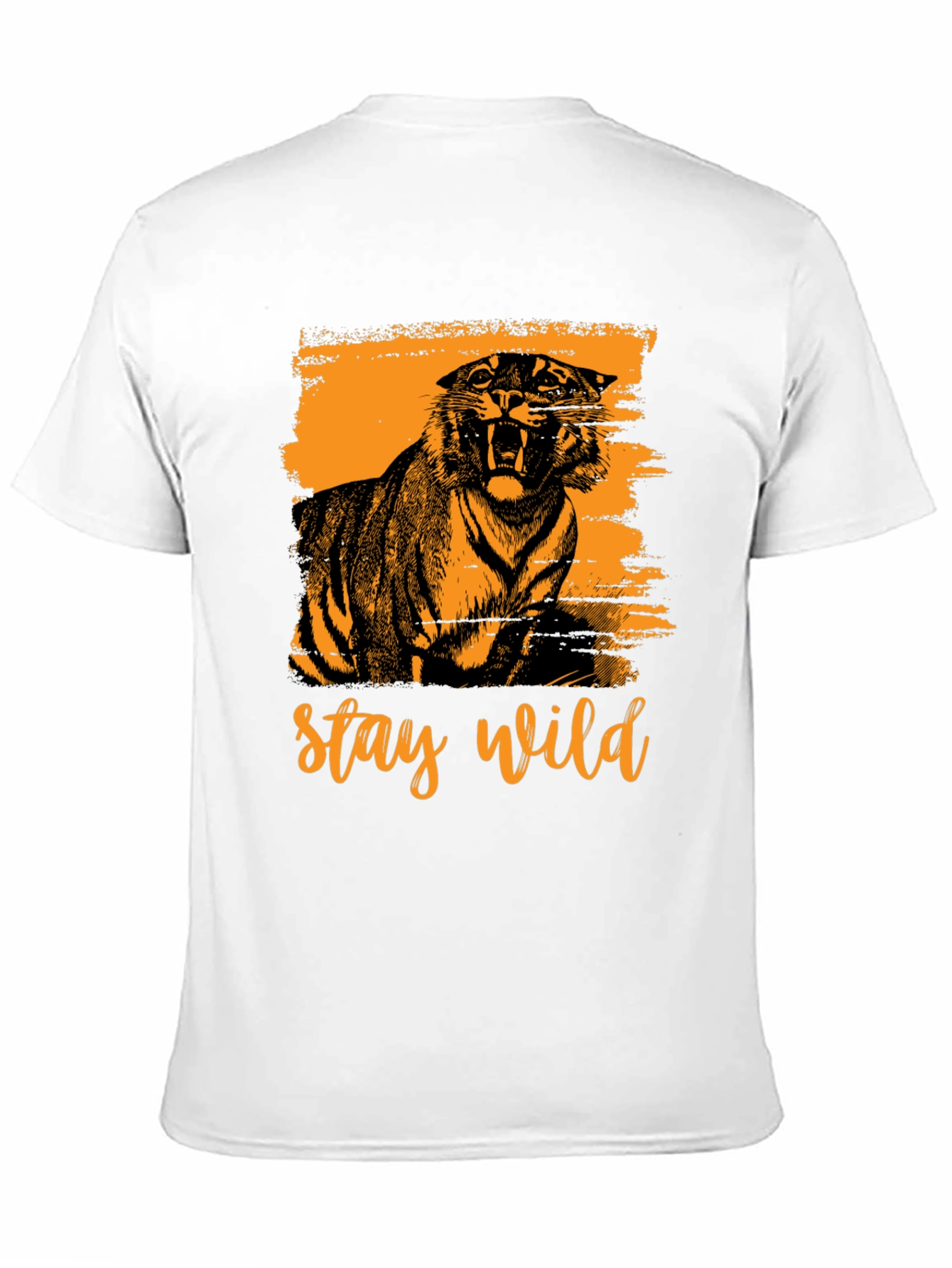 Stay Wild Tiger Graphic Tee - Black