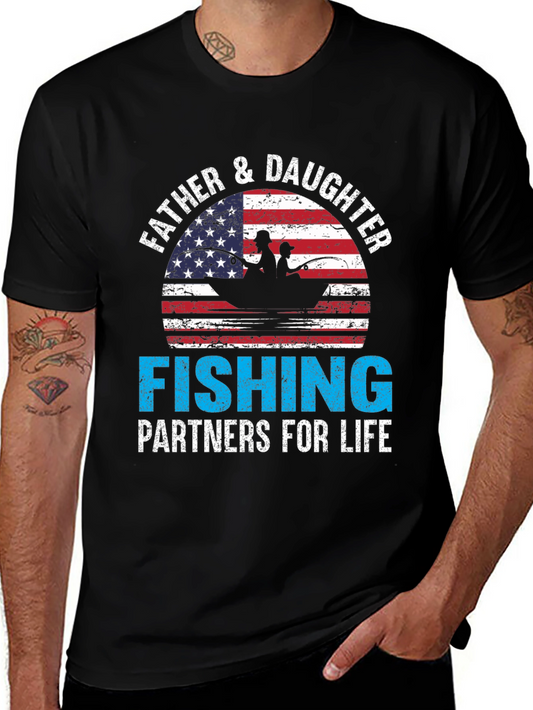 Father & Daughter Fishing Partners for Life T-Shirt