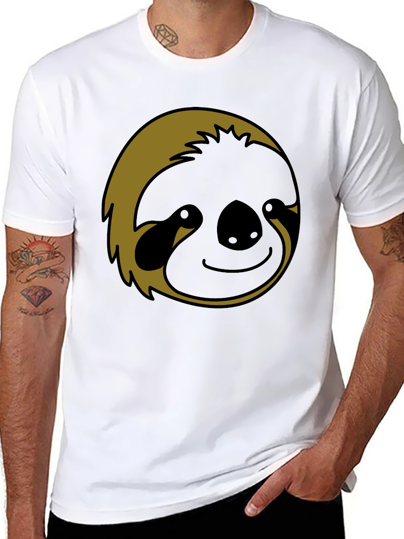 Sloth Graphic Tee - Funny Animal T-Shirt