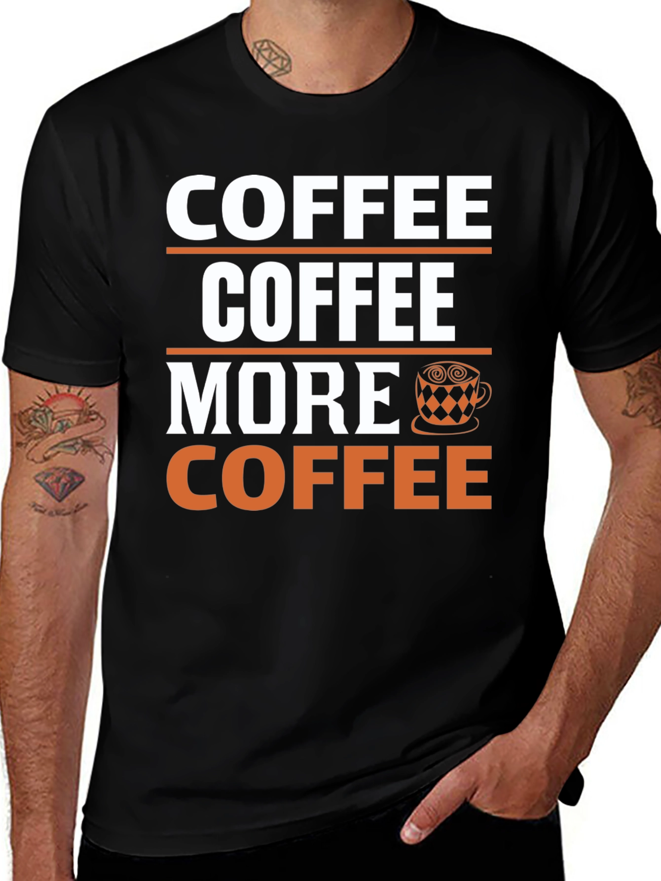 Coffee Lover T-Shirt: Coffee More Coffee Design