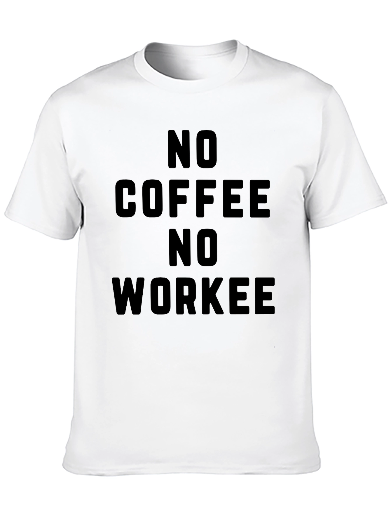 No Coffee No Workee Black Graphic Tee