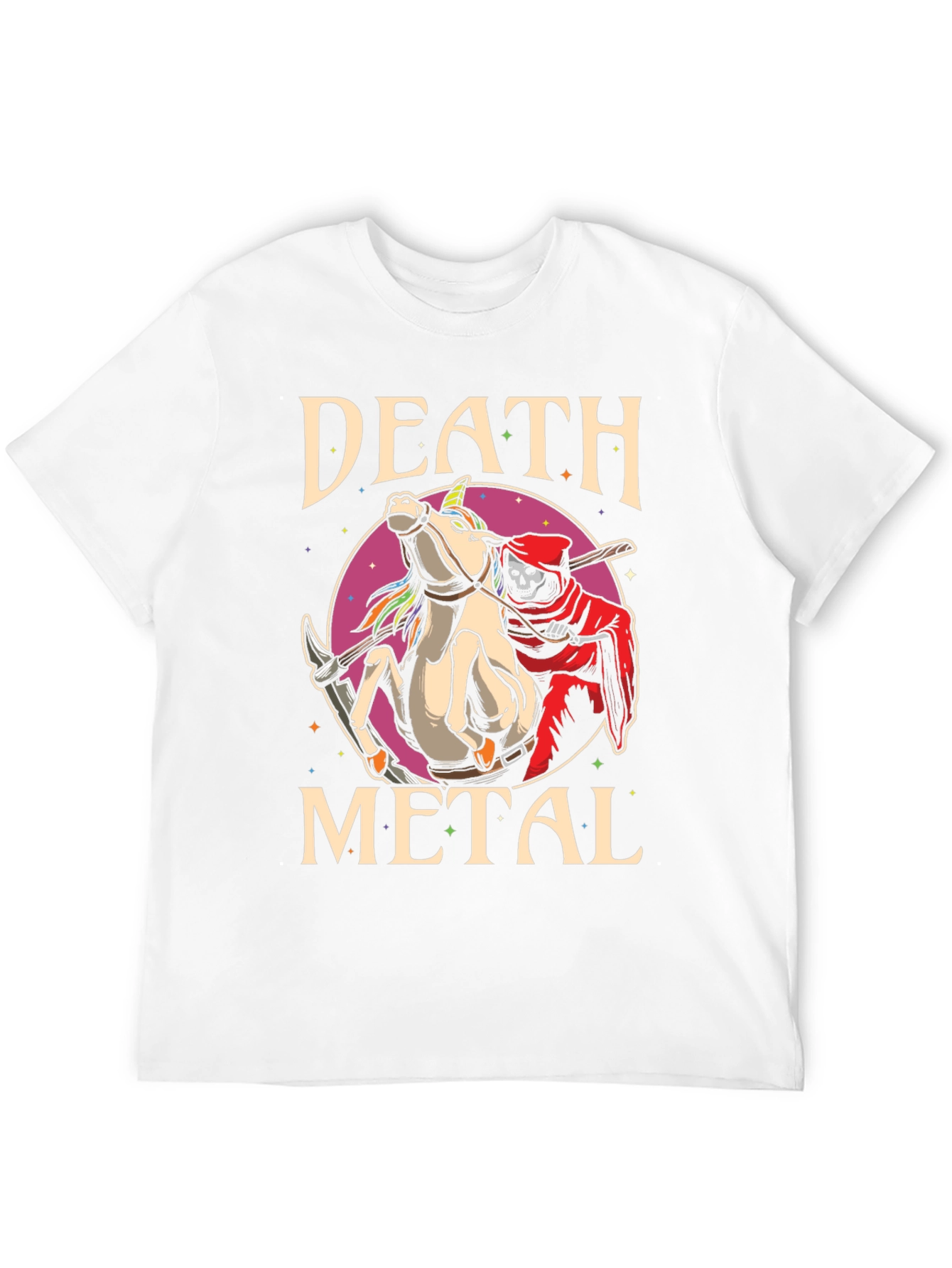 Death Metal Unicorn Graphic Tee