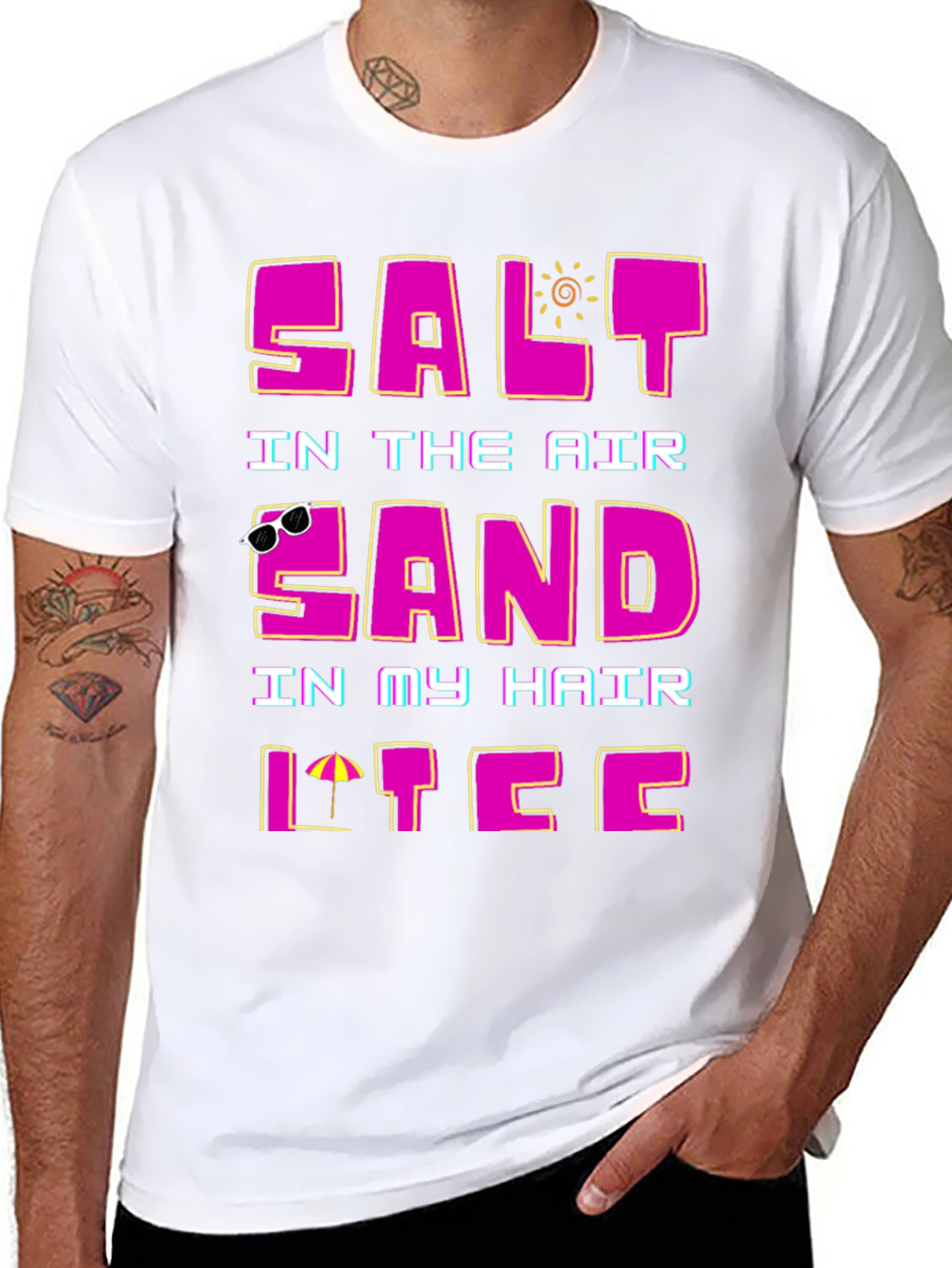 Salt Air Sand Hair T-Shirt - Summer Vacation Tee