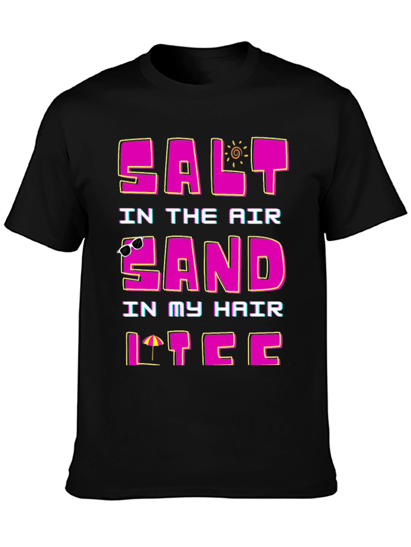 Salt Air Sand Hair T-Shirt - Summer Vacation Tee