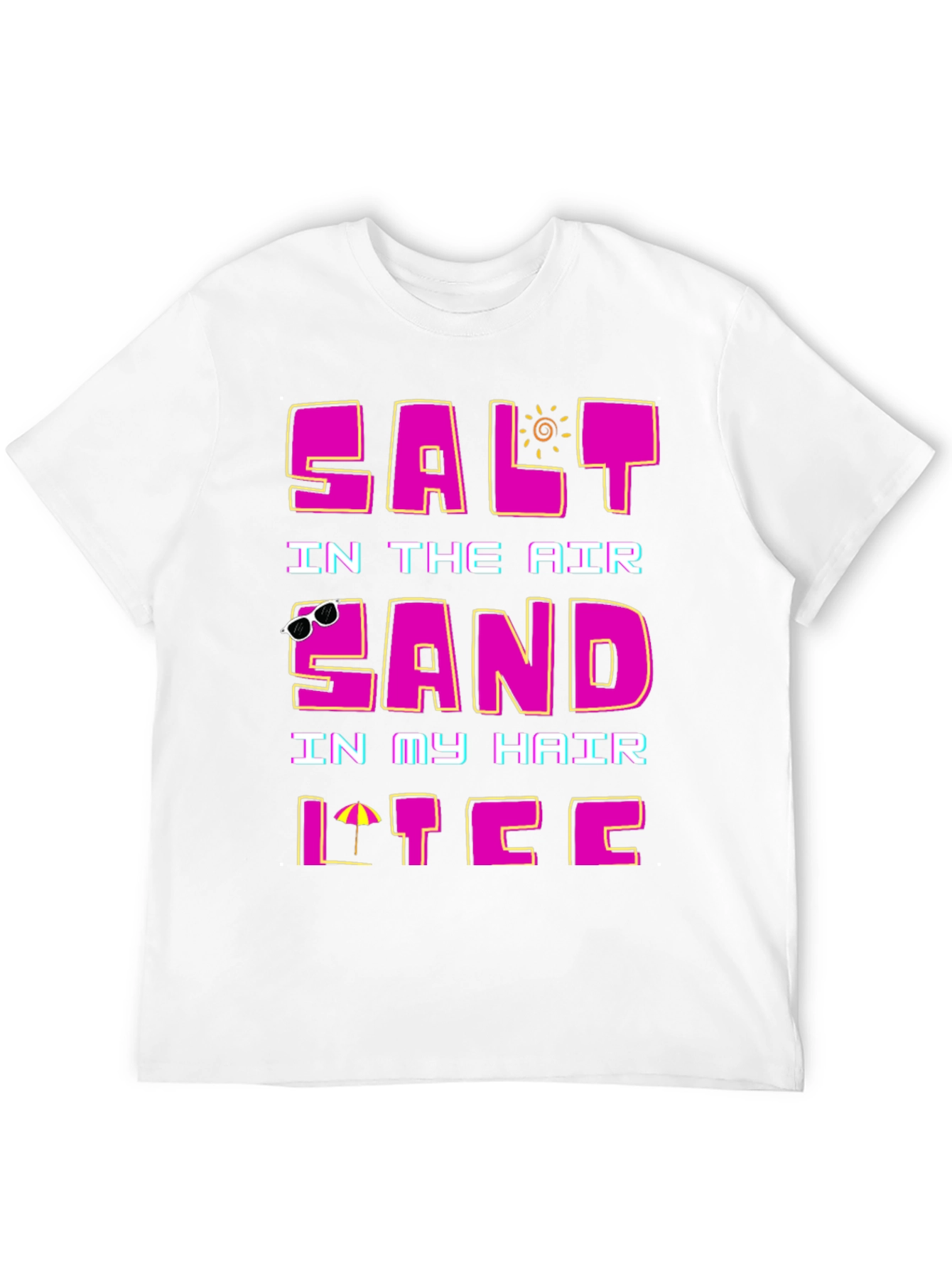 Salt Air Sand Hair T-Shirt - Summer Vacation Tee